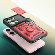 Θήκη για Oppo Reno 13 Pro, CamShield Slide, κόκκινη