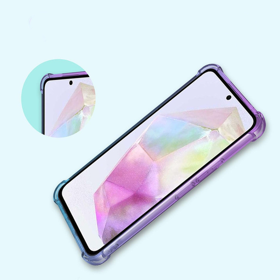θήκη για το Motorola Edge 50 Neo / Motorola ThinkPhone 25, Gradient Dropproof, Μωβ / μπλε