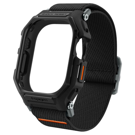 Etui Pasek SPIGEN do Apple Watch 4/5/6/7/SE 44/45mm, Rugged Armor Pro, Charcoal Grey