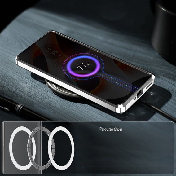 θήκη προστασίας κάμερας για το Motorola Edge 50 Pro 5G, CamShield MagSafe, ασημένια
