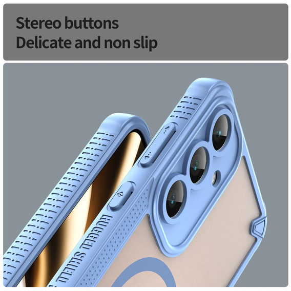 Θωρακισμένη θήκη για Samsung Galaxy S25 FE, για MagSafe, μαύρο ματ