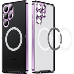 θήκη προστασίας κάμερας για το Samsung Galaxy S23 Ultra, CamShield MagSafe, διαφανής / βιολετί