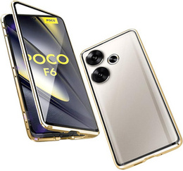 Θήκη για Xiaomi Poco F6, Frame Case, χρυσή
