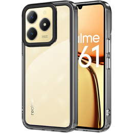 Θήκη για Realme C61, Fusion Hybrid, διαφανής / μαύρη