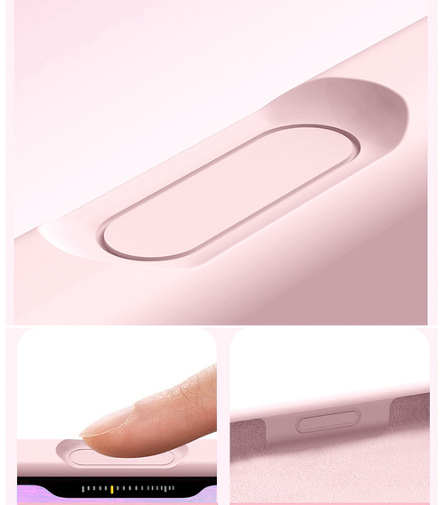 Θήκη σιλικόνης για iPhone 17 Pro Max, για MagSafe, αντικραδασμική, ροζ