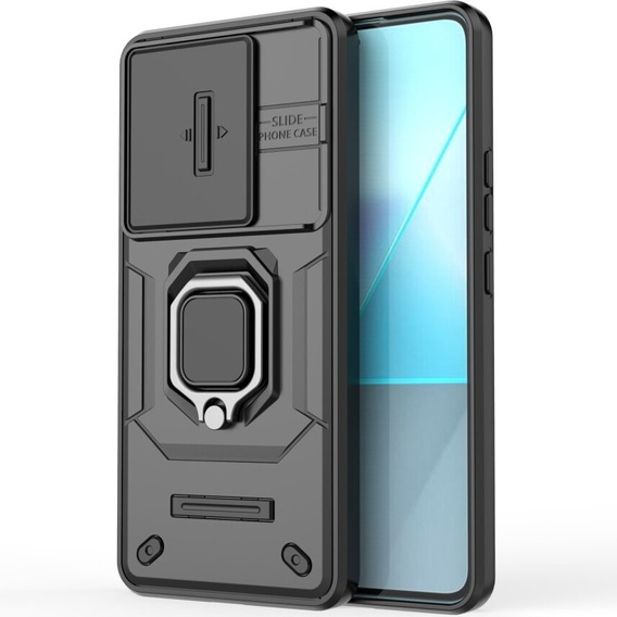 Θήκη για Xiaomi Redmi Note 13 Pro 5G, KickStand Camera Lens, μαύρη