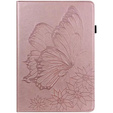 Θήκη για Lenovo Tab M9, Wallet Pen Slot, butterflies, καφέ