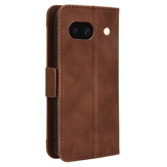 Θήκη με πτερύγιο για Google Pixel 8A, Card Slot, καφέ