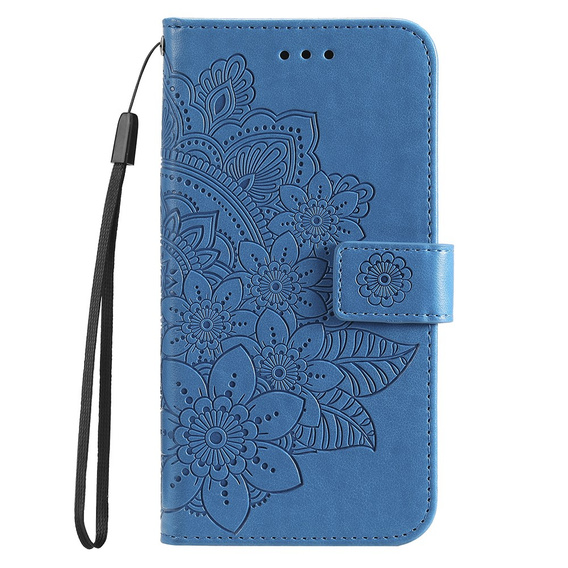 Θήκη με πτερύγιο για Xiaomi Redmi Note 12 4G, Mandala Flower, μπλε