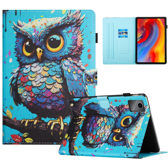 Θήκη για Lenovo Tab M11, με πτερύγιο, owl