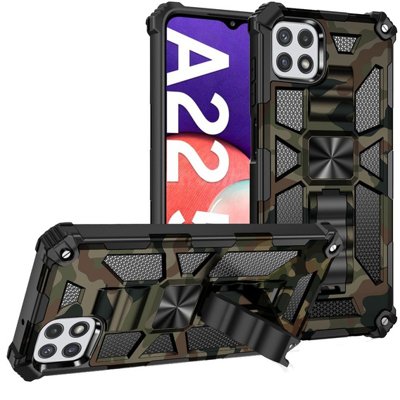 Θήκη για Samsung Galaxy A22 5G, Armor Kickstand, πράσινη