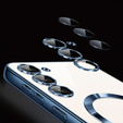 Θήκη για Samsung Galaxy S25, Electro MagSafe, σκούρο μπλε + Γυαλί για την οθόνη