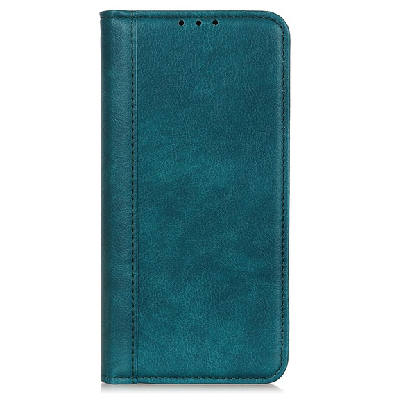 Θήκη για Sony Xperia 1 V, Wallet Litchi Leather, πράσινη