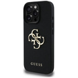 Θήκη GUESS Grained Big 4G και Classic Logo για iPhone 16 Pro