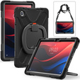Παιδική θήκη για Lenovo Tab M11, θωρακισμένη με λουράκι, μαύρη