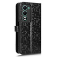 θήκη πτερύγιο για Oppo A5 5G / A5m, Wallet Rhombus, μαύρη