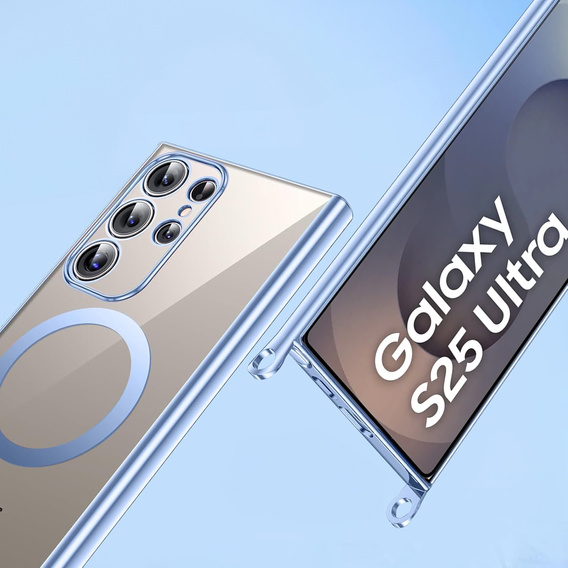 Θήκη για Samsung Galaxy S25 Ultra, Electro MagSafe, μπλε + κορδόνι