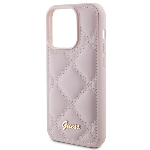 Θήκη Guess Quilted Metal Logo για iPhone 15 Pro