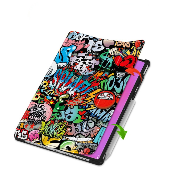 Θήκη για Lenovo Yoga Tab Plus, Smartcase, graffiti