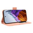 Θήκη με πτερύγιο για Google Pixel 9 Pro XL, Card Slot, ροζ