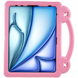 Παιδική θήκη για Apple iPad Air 11" 6 gen. 2024, Cute Patterns, με βάση, ροζ