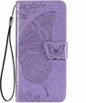 Θήκη με πτερύγιο για Infinix Hot 50i 4G, Butterfly, μωβ