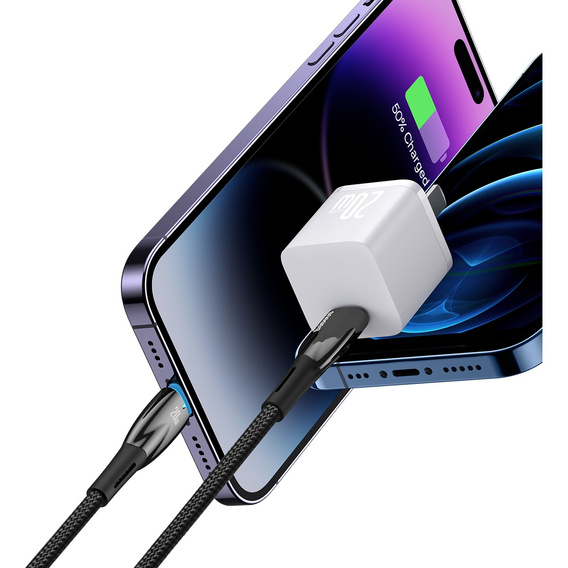 Καλώδιο Baseus Glimmer USB-C σε Lightning 20W 2m για iPhone