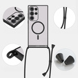 Θήκη για Samsung Galaxy S25 Ultra, Electro MagSafe, μαύρη + κορδόνι