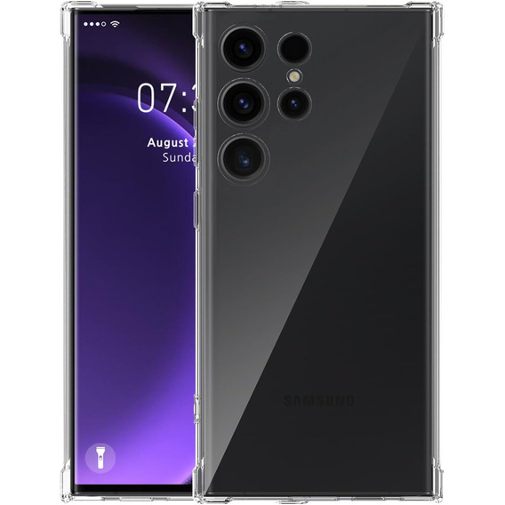 Θήκη για Samsung Galaxy S24 Ultra, Dropproof, διαφανής
