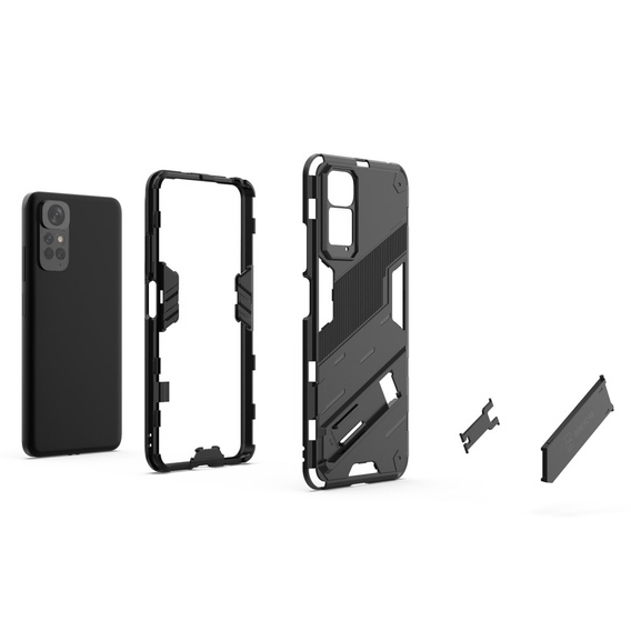 Θήκη για Xiaomi Redmi Note 11/11S, Military kickstand, μπλε