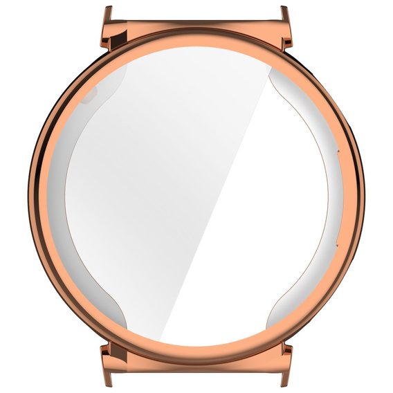 Θήκη 2σε1 με προστατευτικό οθόνης για Huawei Watch GT 5 Pro 42mm, ροζ rose gold 