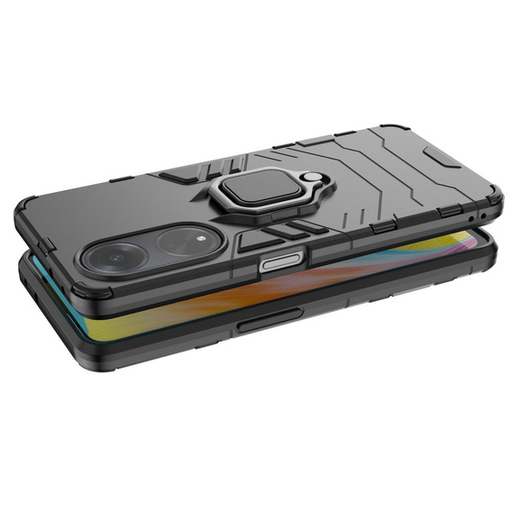 Θήκη για Oppo A98 5G, Kickstand Ring, μαύρη