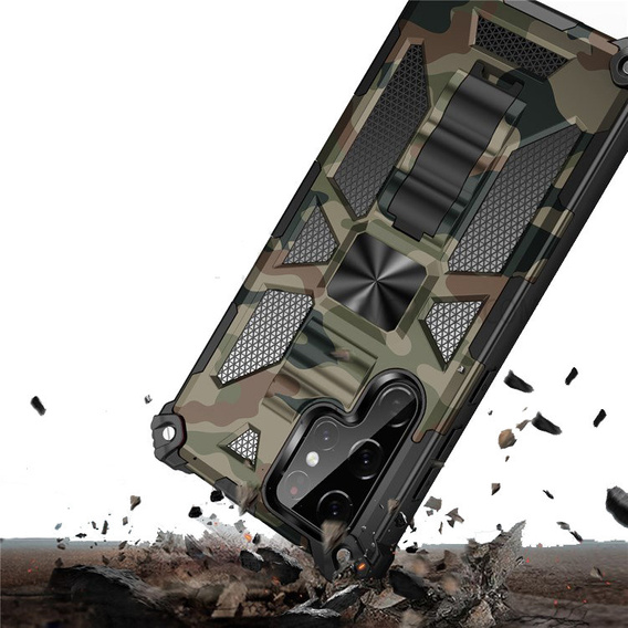 Θήκη για Samsung Galaxy S22 Ultra, Armor Kickstand, πράσινη