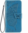 Θήκη με πτερύγιο για Infinix Note 40 Pro Plus, Butterfly, μπλε