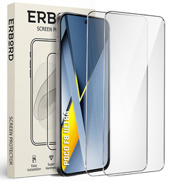 2x Γυαλί ERBORD 9H Hard Glass για Xiaomi Poco F8 Ultra
