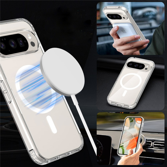 Θήκη για Google Pixel 9 Pro XL, Fusion Hybrid, για MagSafe, διαφανής