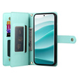 Θήκη με πτερύγιο για Xiaomi Redmi Note 14 Pro 5G / Poco X7 5G, Wallet Zipper Pocket, πράσινη