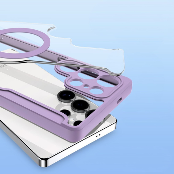Dux Ducis Θήκη για Samsung Galaxy S25 Ultra, Skin X Pro, MagSafe, μωβ