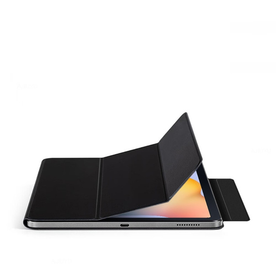 θήκη για το Samsung Galaxy Tab S6 Lite Tri-fold, Magnetic smartcase, μαύρη