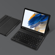 Θήκη + πληκτρολόγιο Samsung Galaxy Tab A8 10.5, Leather Pen Slot, μαύρη