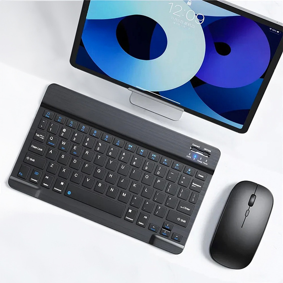Το ασύρματο πληκτρολόγιο Mini Bluetooth για tablet, μαύρη