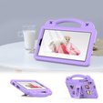 Παιδική θήκη για Samsung Galaxy Tab A7 Lite 8.7 T220/T225, Cute Patterns, με βάση, μωβ