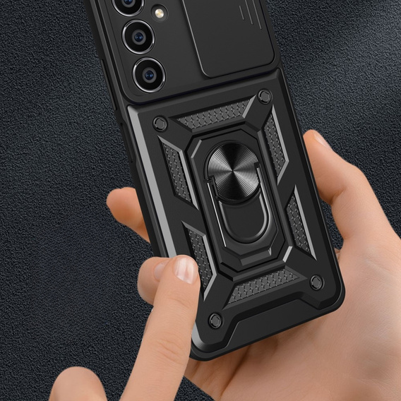 Θήκη για Samsung Galaxy M35, CamShield Slide, μαύρη