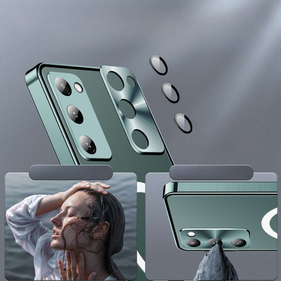 θήκη προστασίας κάμερας για το Samsung Galaxy S20 FE, CamShield MagSafe, διαφανής / πράσινη