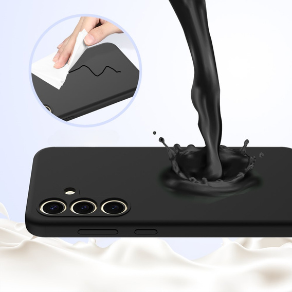 Θήκη για Samsung Galaxy S24 FE, Silicone MagSafe, μαύρη