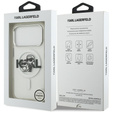 Θήκη Karl Lagerfeld IML Glitter Karl and Choupette MagSafe για iPhone 17 Pro