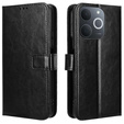 Θήκη με πτερύγιο για Realme Note 70T 4G, Crazy Horse Wallet, μαύρη