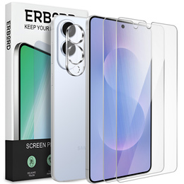 2x Μετριασμένο γυαλί ERBORD 9H Hard Glass στην οθόνη για Samsung Galaxy S25 Edge