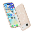 Θήκη για iPhone Air, για MagSafe, glitter, ημιδιαφανές χρυσό