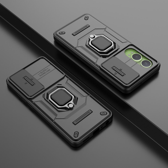 Θήκη για OnePlus Nord CE4 Lite, KickStand Camera Lens, μαύρη
